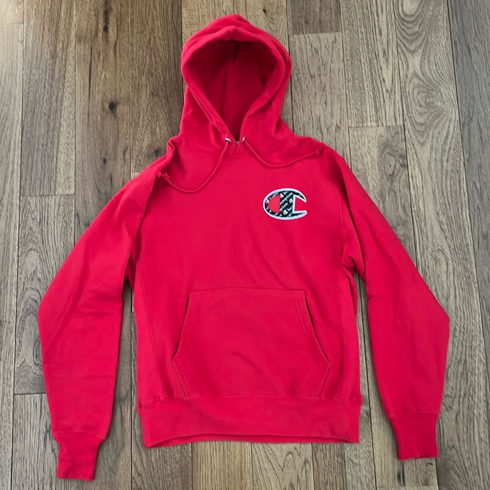Champion M red boogie sweatshirt reverse weave